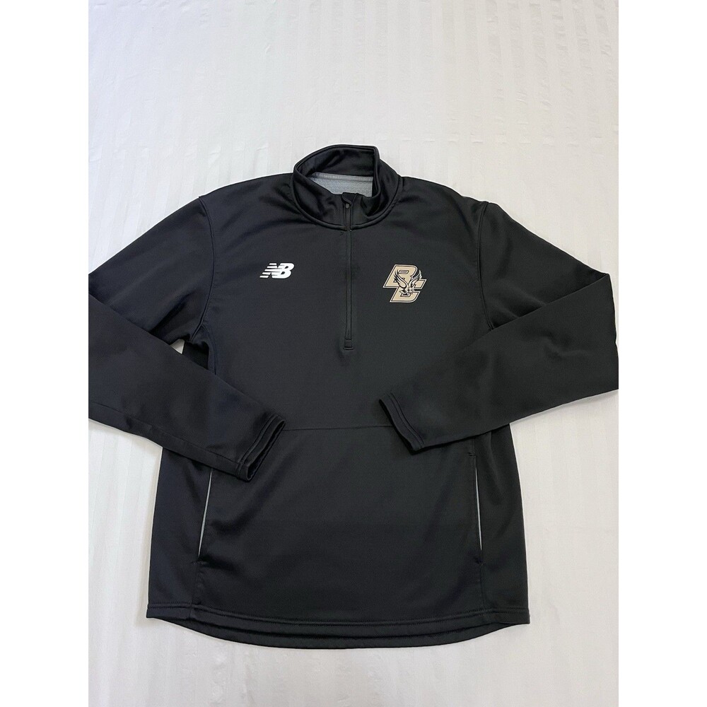 NB Boston College Eagles Player Issued Staff 1/4 Zip Grid Fleece Jacket Medium